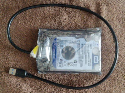 Frankenwallet 1.0 from cable + hard drive