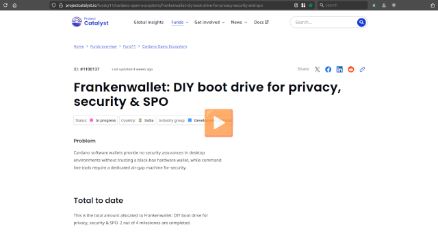 video review for project catalyst
